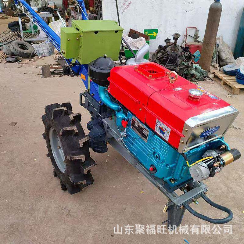 手扶旋耕播种起垄机151底盘手扶拖拉机果园大棚水旱两用打田机