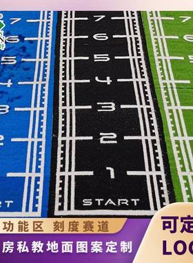 健身房仿真草坪地毯垫刻度人造草皮假草坪GYMGRASS地毯运动垫