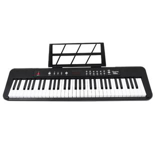 61键初学者入门电子琴可弹奏键宽2.2CM送话筒琴谱