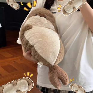 毛绒玩具可爱玩偶床上睡觉抱枕卡通海獭公仔男女生日礼物