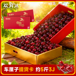 【欢鲜达】兑换卡车厘子3J净重5斤