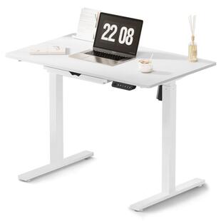 泽维尔1米带抽屉电动升降桌子站立式智能升降书桌升降办公桌升降