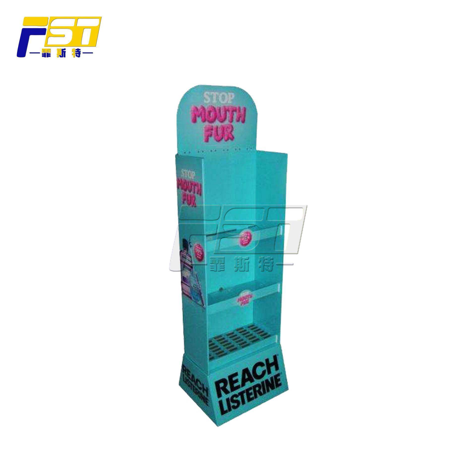 折叠落地展示架挂钩落地纸货架商品陈列挂钩落地展示架