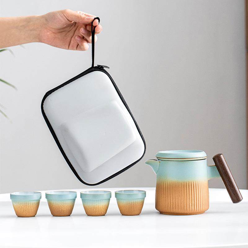 窑变泡茶杯茶水分离陶瓷茶壶一壶四杯快客杯户外旅行便携式茶具,自行车/骑行装备/零配件,更多零件/配件,淘宝优惠券,粉丝福利购,淘宝优惠卷