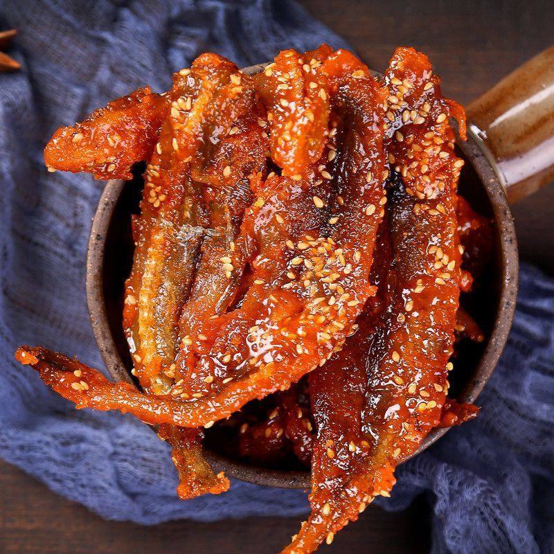 香辣龙头鱼干即零食蜜汁甜辣小鱼干货鱼仔海鲜龙头鱼小吃特产食品