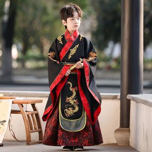 男童汉服龙袍皇帝一整套男孩cosplay服装儿童古装秦始皇锦衣卫