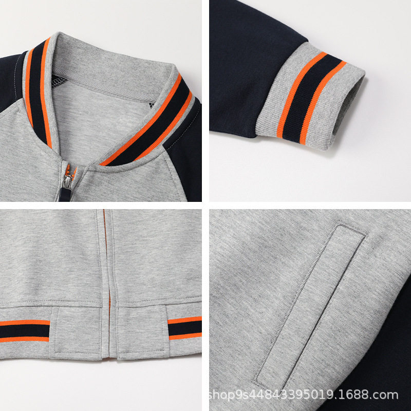 男女童套装棒球服外套儿童运动服加绒冬装中小学生校服套装