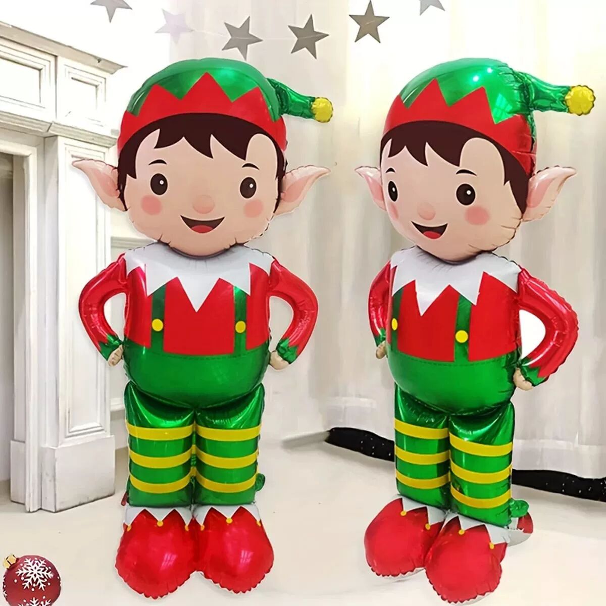 1pc 61-inch Standing Christmas Elf Balloon Birthday Party A