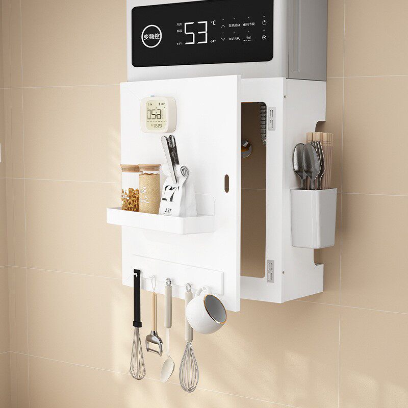 热水器遮挡罩开门磁吸燃气管道装饰洞洞板厨房然气壁挂遮丑置物架