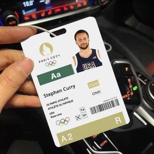 美国篮球梦之队巴黎参赛证书包挂件詹姆斯库里杜兰特球星卡礼物