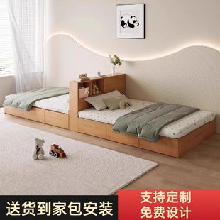 互不干扰双人床分隔双人床小户型一房两房隔断榻榻米双胞胎床姐妹