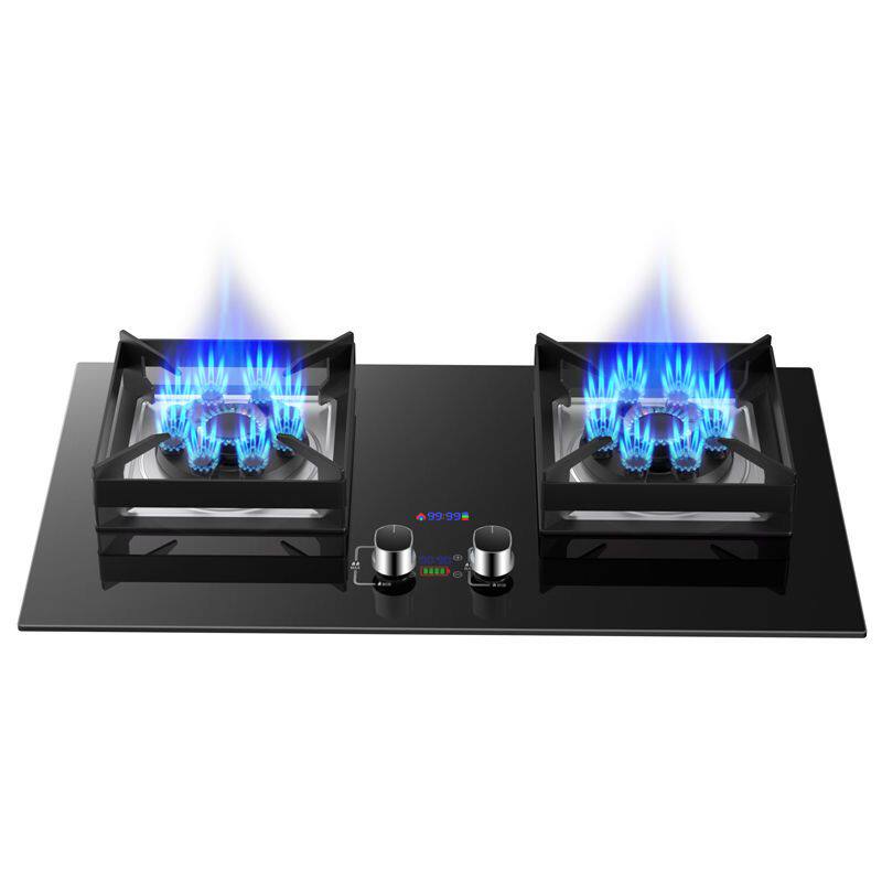 荣事达燃气灶双灶头家用厨房猛火天然气液化气台嵌两用方架煤气灶