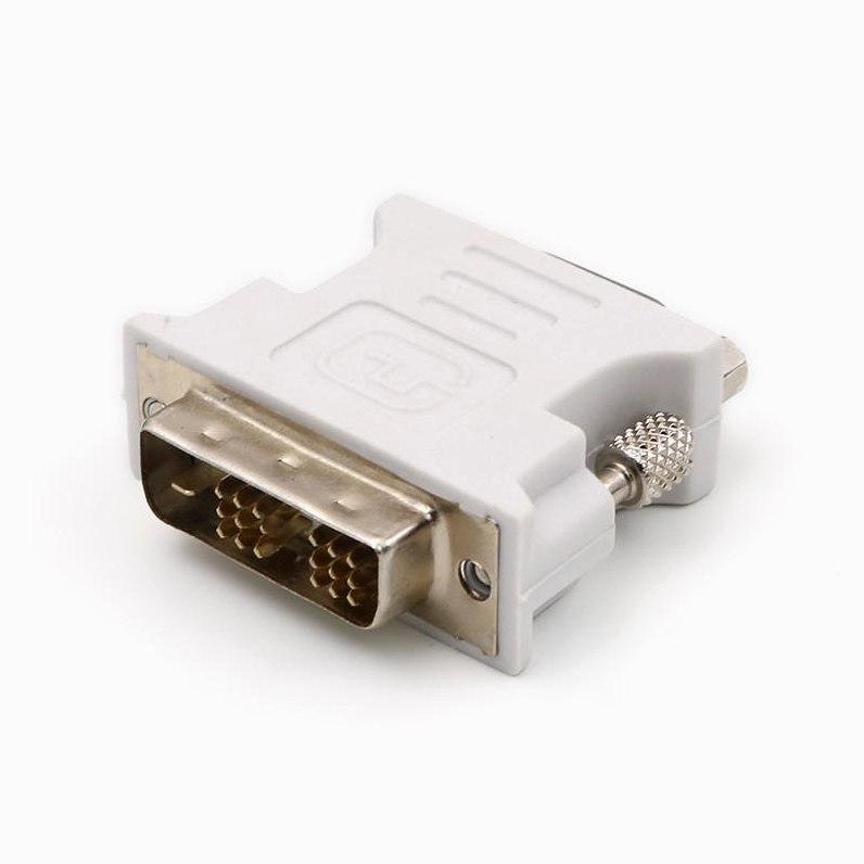 DVI转VGA转换器18+1针公转15孔母显卡转接头12+5电脑主机接显示器