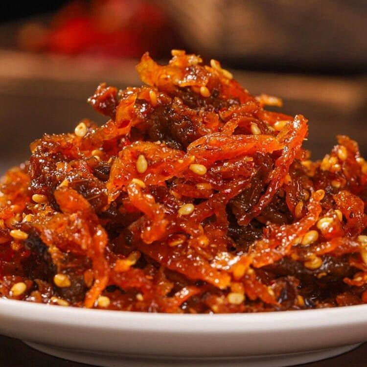 登荣灯影牛肉丝麻辣烧烤牛肉干香辣散装小包手撕牛肉丝零食解馋