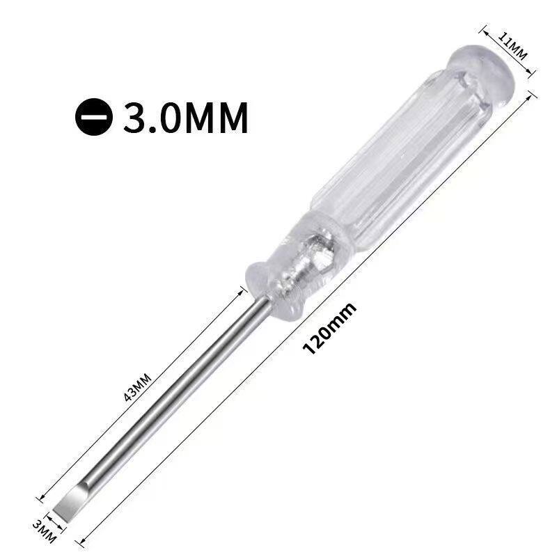 3.0迷你水晶透明十字一字小螺丝刀家电玩具专用3mm小螺丝批起子锥
