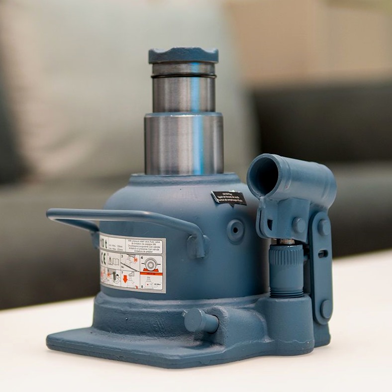 双节顶立式液压千斤顶TH810002矮式低位千斤顶10吨车用货车千金顶