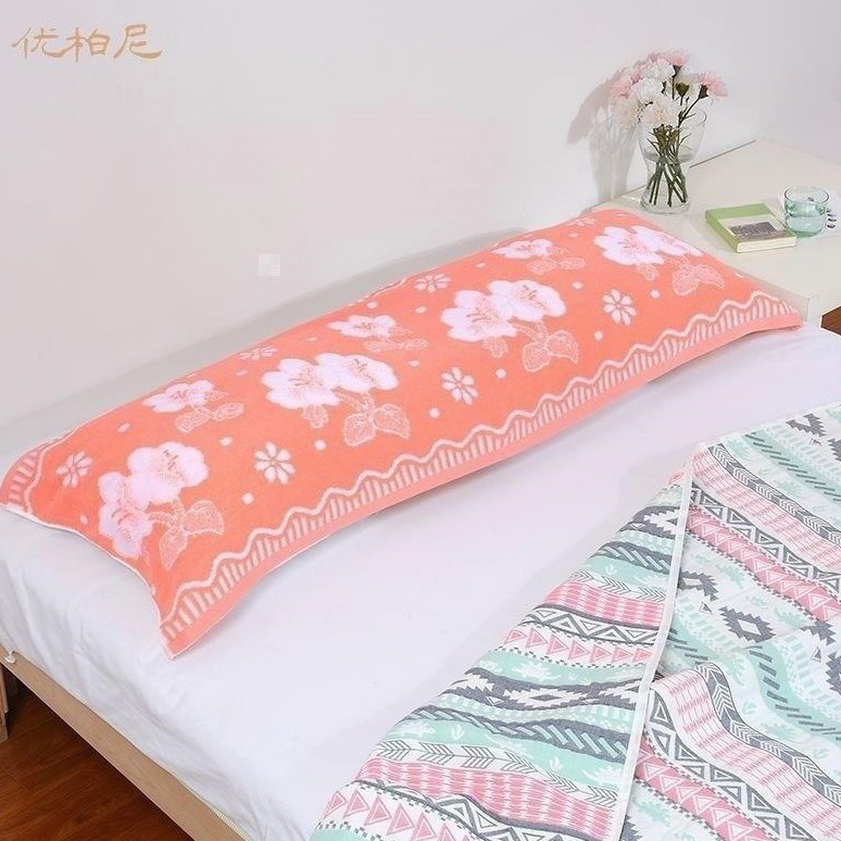 双人枕巾1.5米1.2米1.8长款长枕巾纯棉全棉长枕头巾加长老粗布