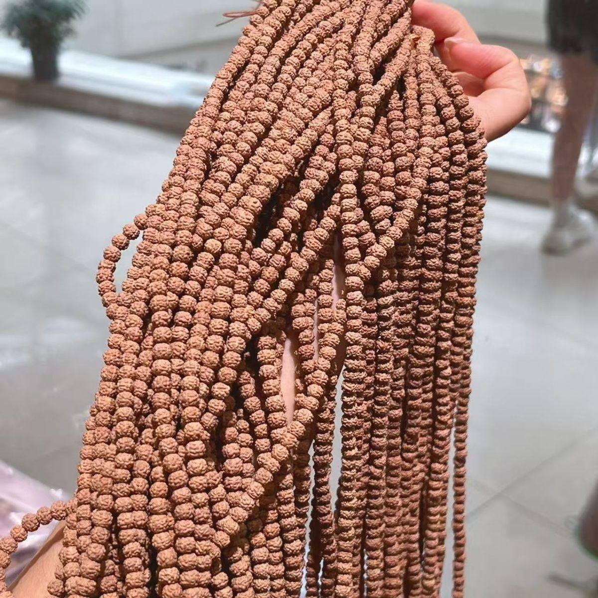 小金刚原桩菩提子108菩提满肉男女佛珠文玩念珠手串梅花爆肉