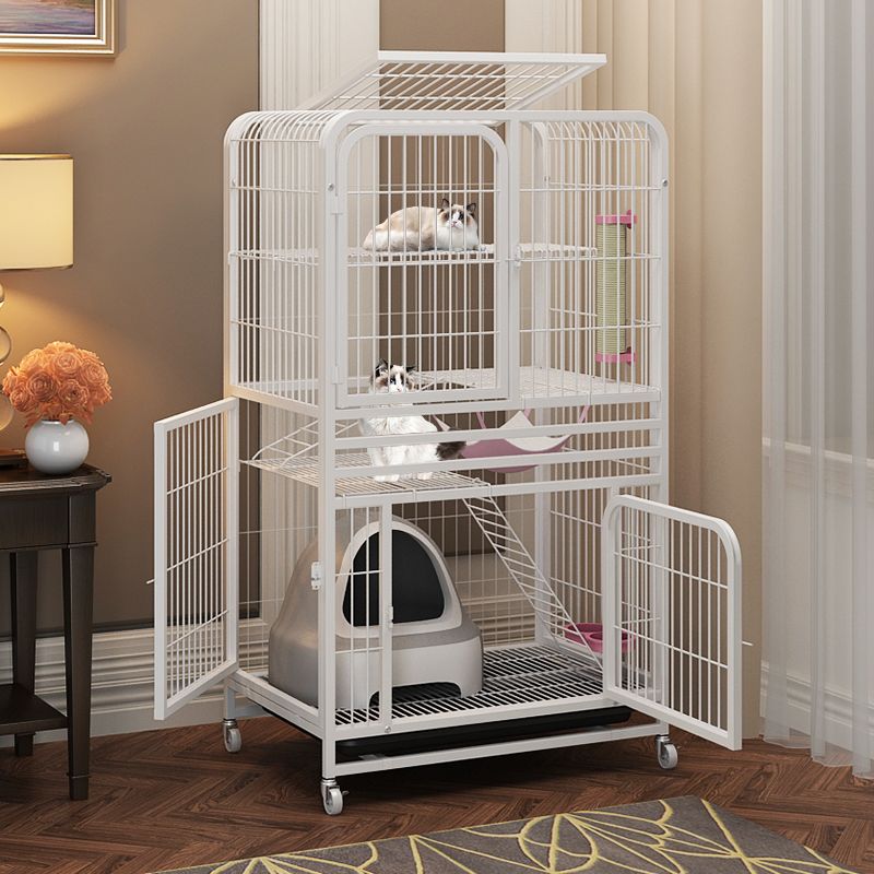 猫笼家用室内大空间带厕所一体式二层不占地猫窝猫舍猫笼子猫别墅