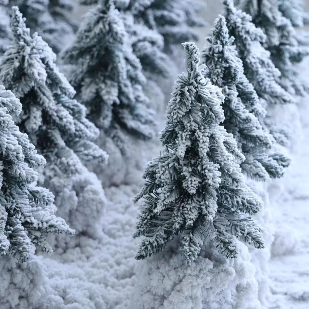 45/60/75cm White simulation snowfall Christmas tree Christma