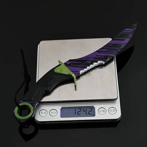 暗区突围周边急袭弯刀黑色金属武器模型工艺品收藏玩具手办