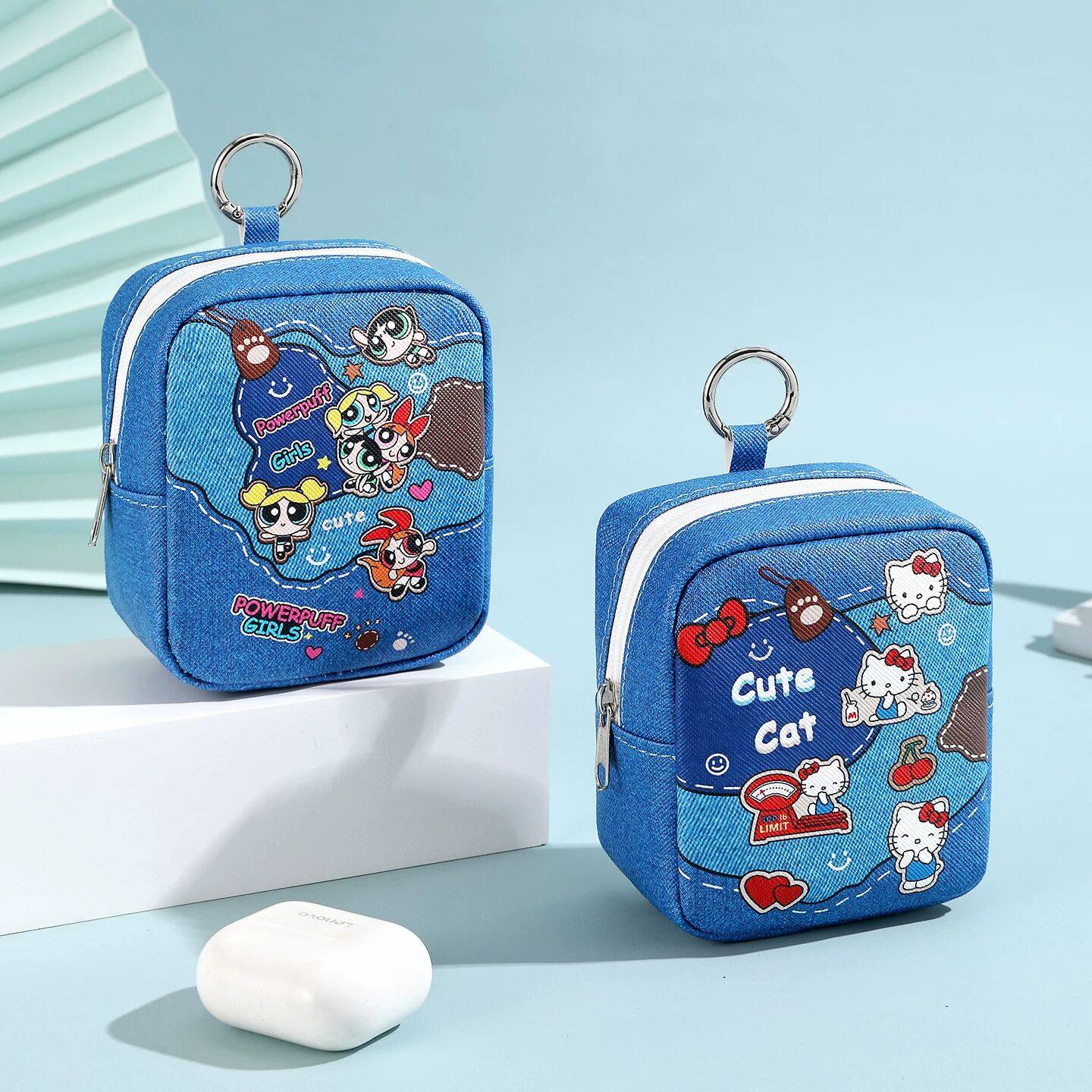 可爱卡通牛仔凯蒂猫收纳包随身携带零钱耳机包学生小挂包女口红包,箱包皮具/热销女包/男包,钥匙包,淘宝优惠券,粉丝福利购,淘宝优惠卷