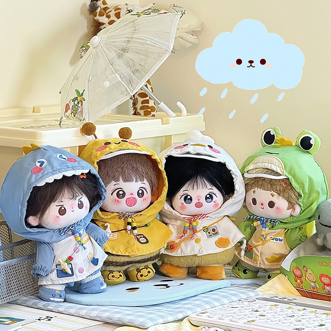 黄油乐享家20cm雨衣系列 20cm棉花娃娃娃衣 无属性