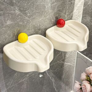 家用肥皂盒卫生间沥水香皂盒置物架2025新款多巴胺壁挂免打孔皂碟