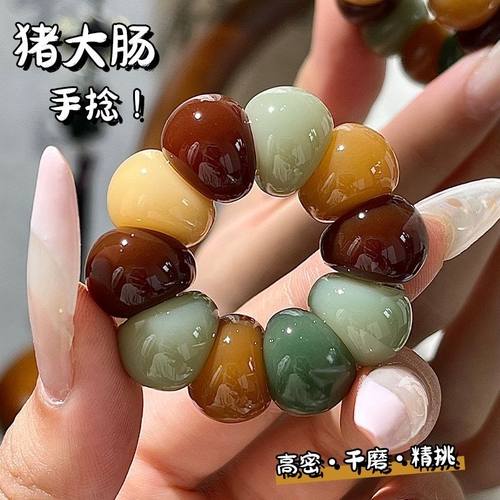 纯天然菩提根大肠菩提精抛轻奢文玩学生版手捻手把件盘玩解压玩具