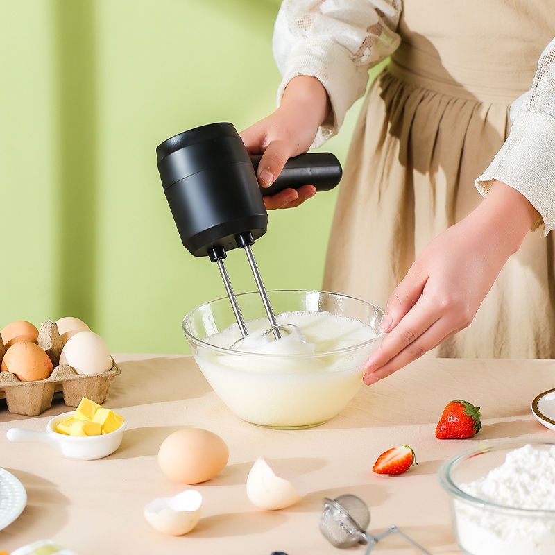 新款电动打蛋器双头充电式打蛋器家用搅拌机全自动手持打发器做蛋