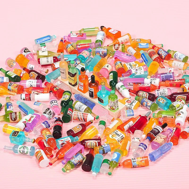 微缩食玩超市小盲袋网红迷你食物零食模型玩具饮料酒瓶子摆件夜光