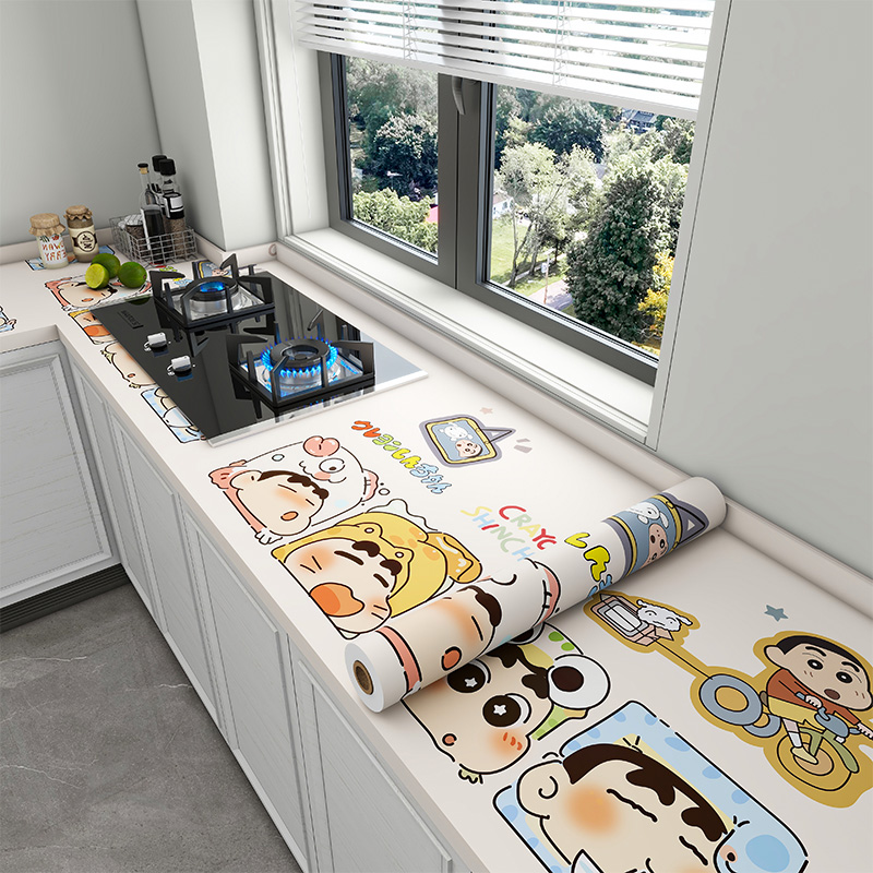 厨房台面防油贴纸防火耐高温灶面专用保护膜加厚2025新款铝箔家用