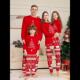 Set Pajamas Piece Fireworks Christmas Cartoon Family