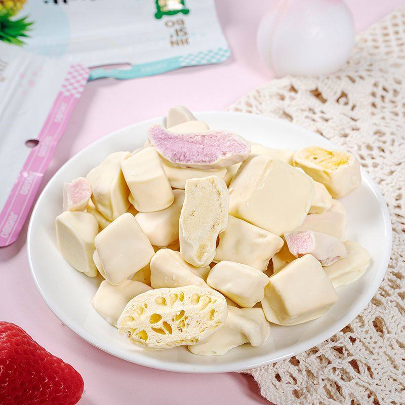 金斯泊冻干榴莲菠萝水蜜桃即食芒果草莓水果冻干休闲办公解馋零食