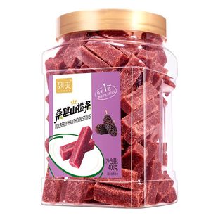 列夫桑葚山楂条300g/400g罐装零食果丹皮山楂糕果脯小吃