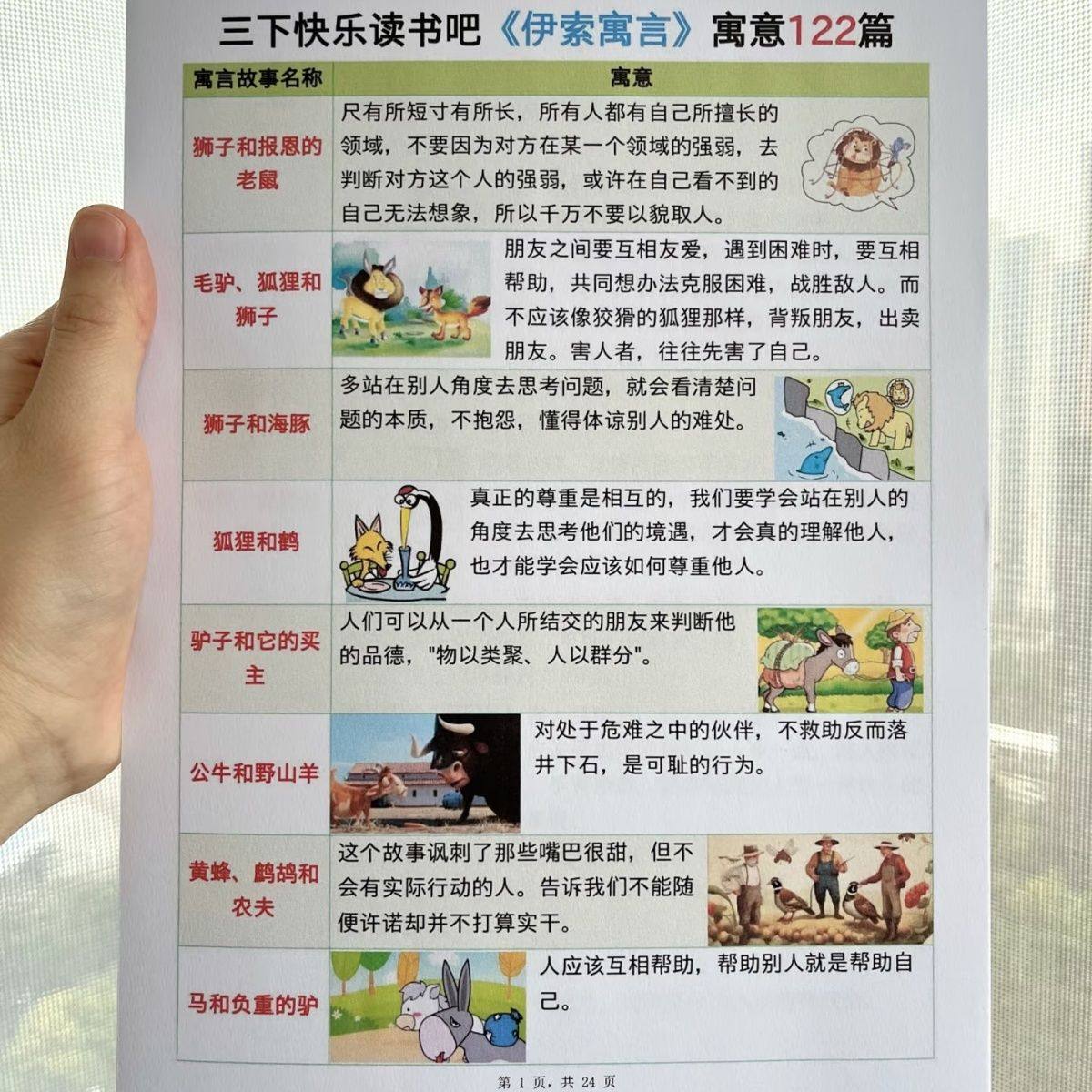 三年级下册语文快乐读书吧寓言故事梳理和故事道理彩印手册,文具电教/文化用品/商务用品,课业本/教学用本,淘宝优惠券,粉丝福利购,淘宝优惠卷