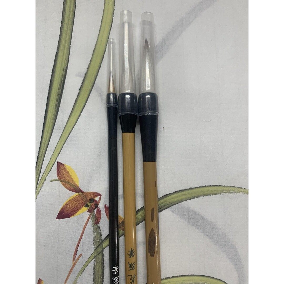一夕一夏老师推荐 国画兰花专用笔 梅兰竹菊兼毫毛笔套装