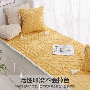 沙发防滑底布高档加厚防滑毛绒垫定制简欧榻榻米窗台垫阳台垫可机