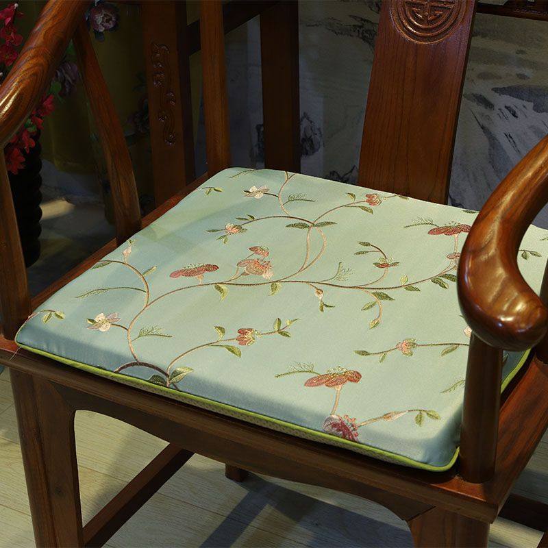 新中式红木沙发坐垫椅子垫实木太师椅官帽椅垫茶椅垫圈椅防滑坐垫