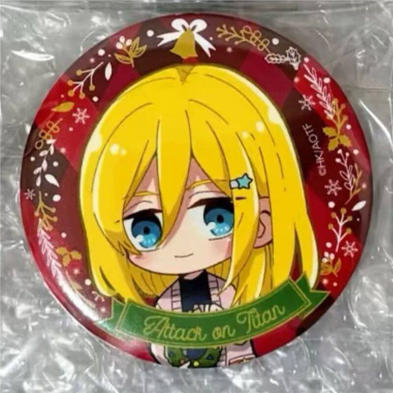 进击的巨人公主咖啡圣诞吧唧艾伦三笠利威尔萨莎周边日谷底,模玩/动漫/周边/娃圈三坑/桌游,动漫徽章/立牌,淘宝优惠券,粉丝福利购,淘宝优惠卷
