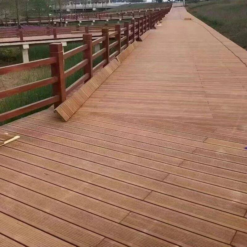 户外重竹地板高耐竹木地板深碳防腐耐磨地板公园栈道防滑阳台庭院