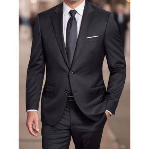 2pcs Men's Set Jacket Suit and Trousers Elegant Business图片