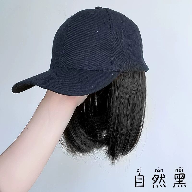 化疗后女士光头帽假发帽一体光头帽化疗帽子透气女士帽假发时尚帽