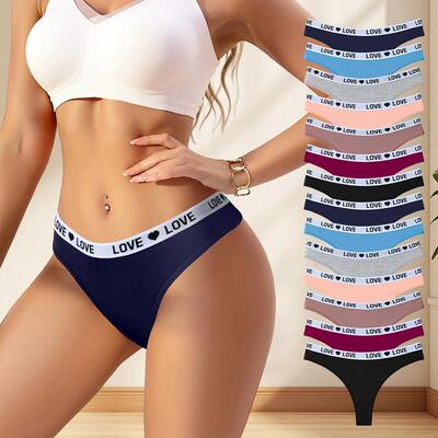 14 Pack Seamless Thongs for Women Soft Breathable Lingerie