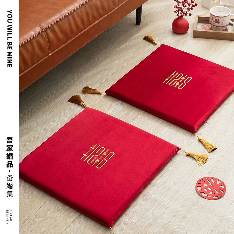 吾家婚品小红书敬茶跪垫丝绒结婚婚礼布置喜字坐垫喜乐备婚用品,节庆用品/礼品,婚庆跪垫,淘宝优惠券,粉丝福利购,淘宝优惠卷