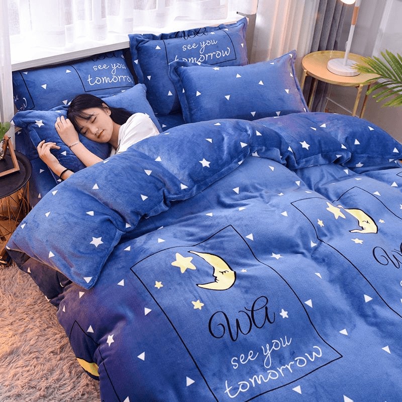 被套单件加绒双面绒冬天学生宿舍单人150×200cm珊瑚绒毛毛绒被罩