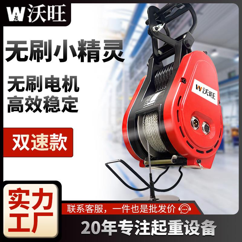 电动葫芦220V无刷变频调速家用小型悬挂式吊机提升机卷扬机电葫芦