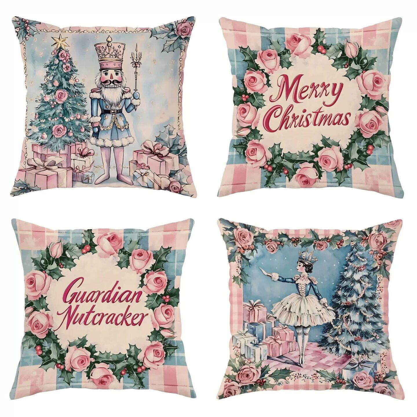 Christmas decoration pillowcase Merry Christmas Nutcracker p