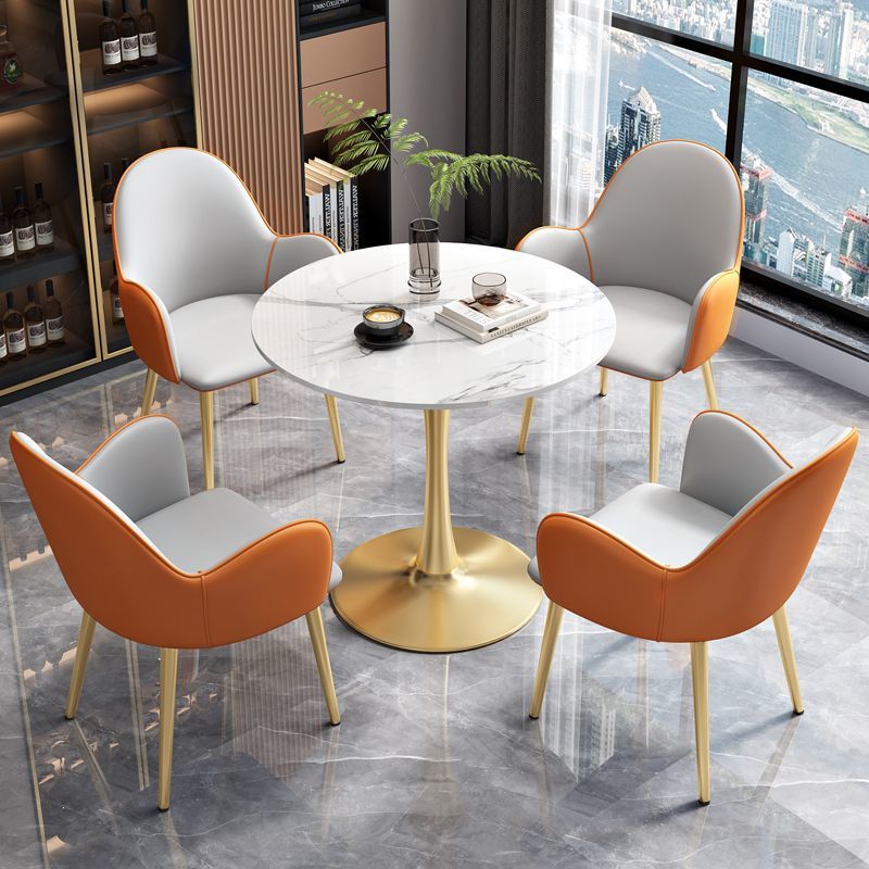 美容院接待桌椅轻奢现代岩板洽谈桌椅阳台休闲桌椅酒店接待桌椅组
