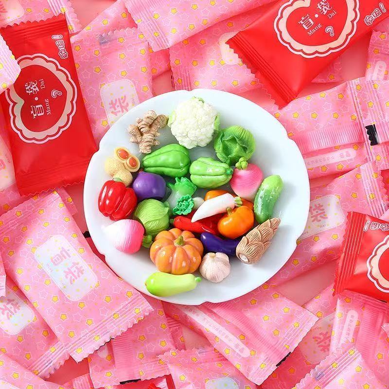 超可爱水果蔬菜盲袋送小孩玩具过家家仿真微缩果蔬模型超便宜爆款